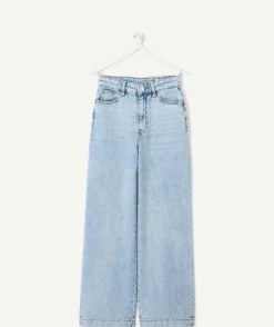 Jean fille large denim clair