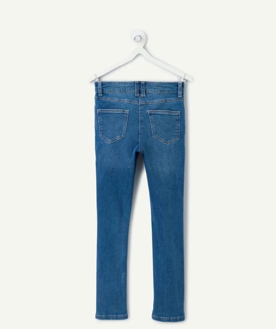 Jean fille skinny denim bleu