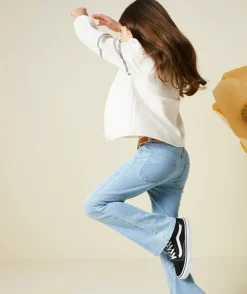 Jean flared en denim lower impact