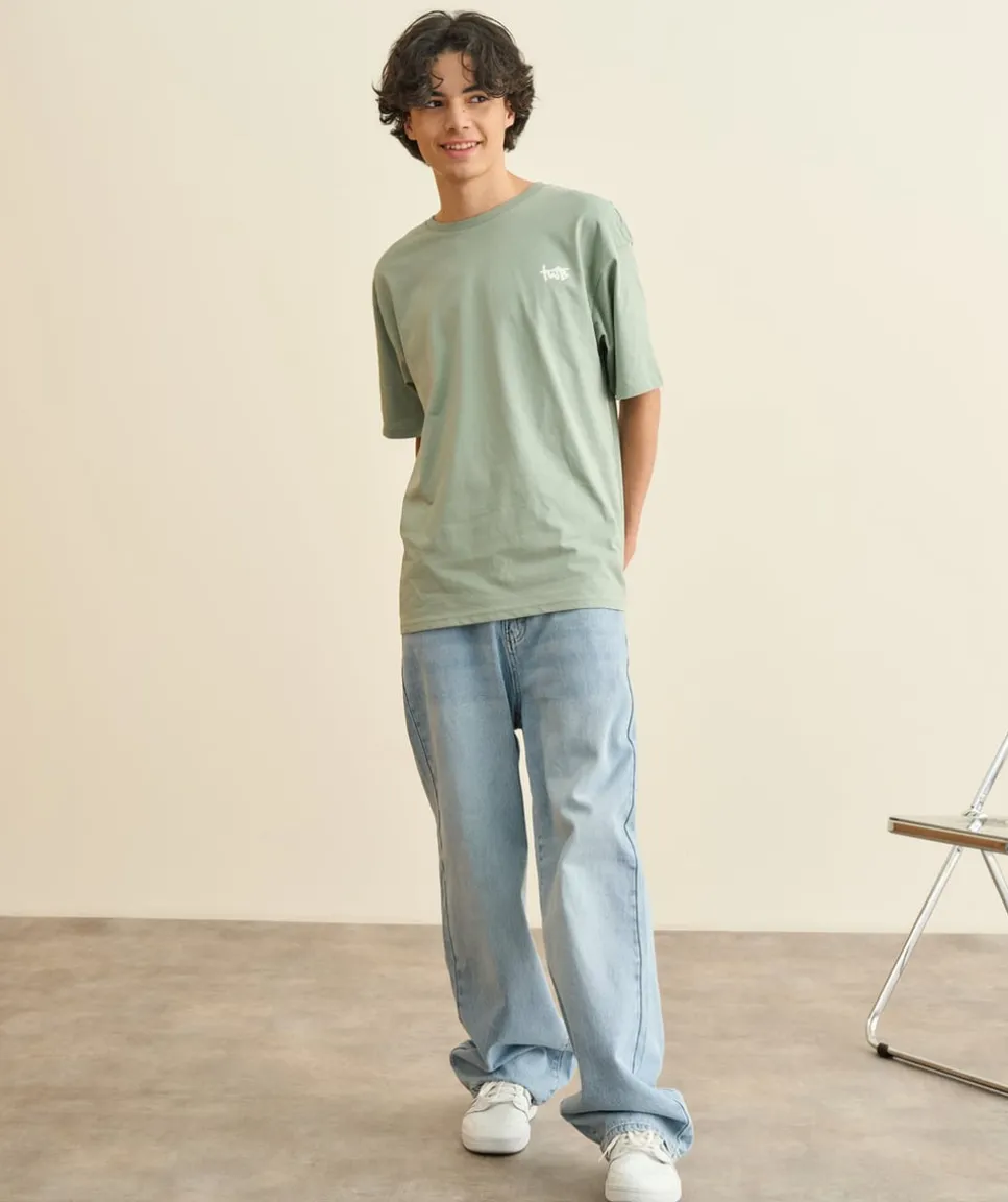 Jean garçon baggy denim bleu