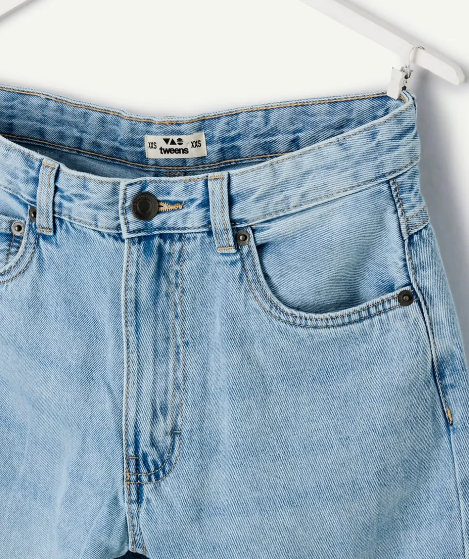 Jean garçon baggy denim bleu