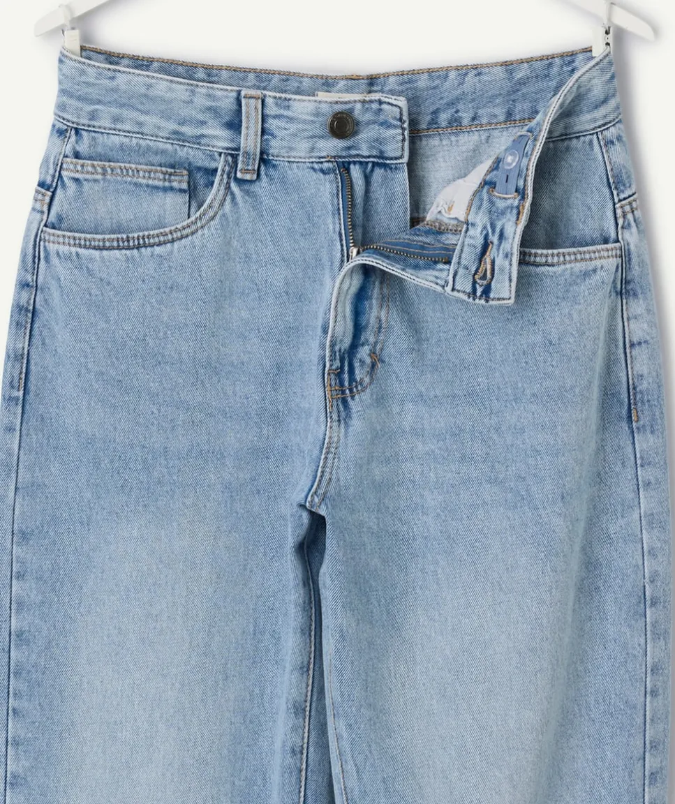 Jean garçon baggy denim clair