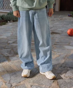 Jean garçon baggy denim clair