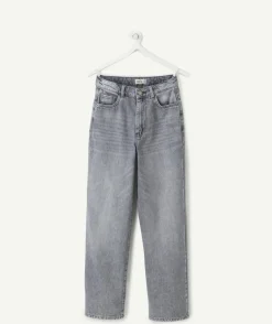 Jean garçon baggy gris blanchi