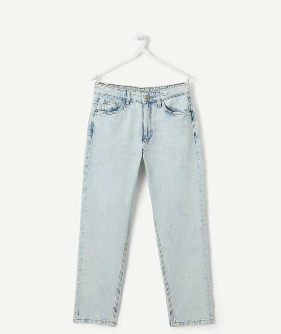 Jean garçon droit denim bleu clair
