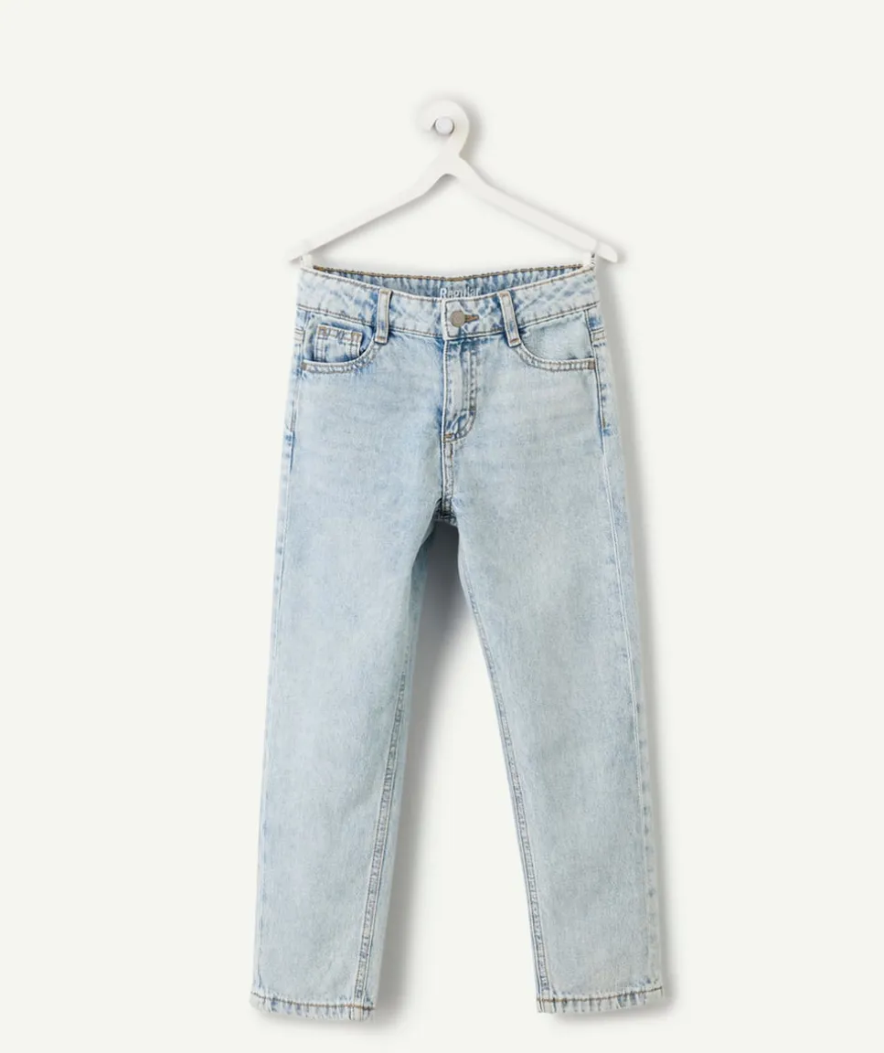 Jean garçon droit denim clair