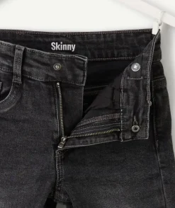 Jean garçon skinny denim noir