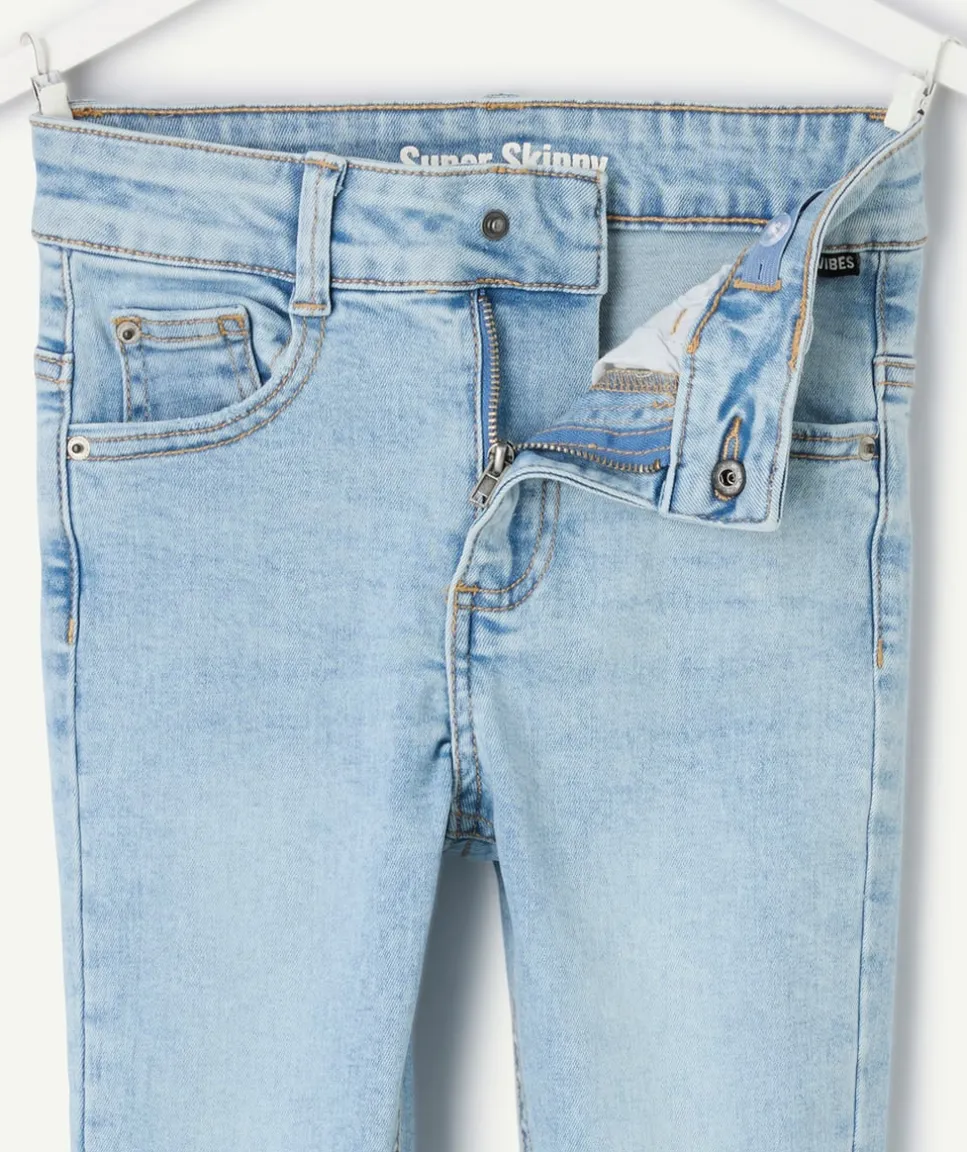 Jean garçon super skinny bleu clair