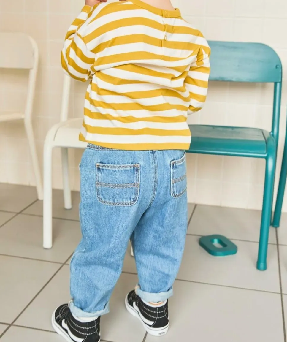 Jean relax bébé garçon en denim lower impact