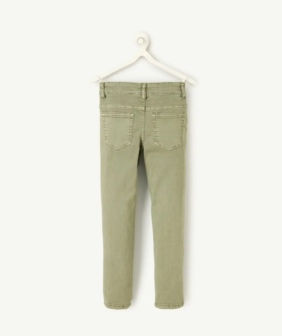 Jean skinny kaki pour garçon