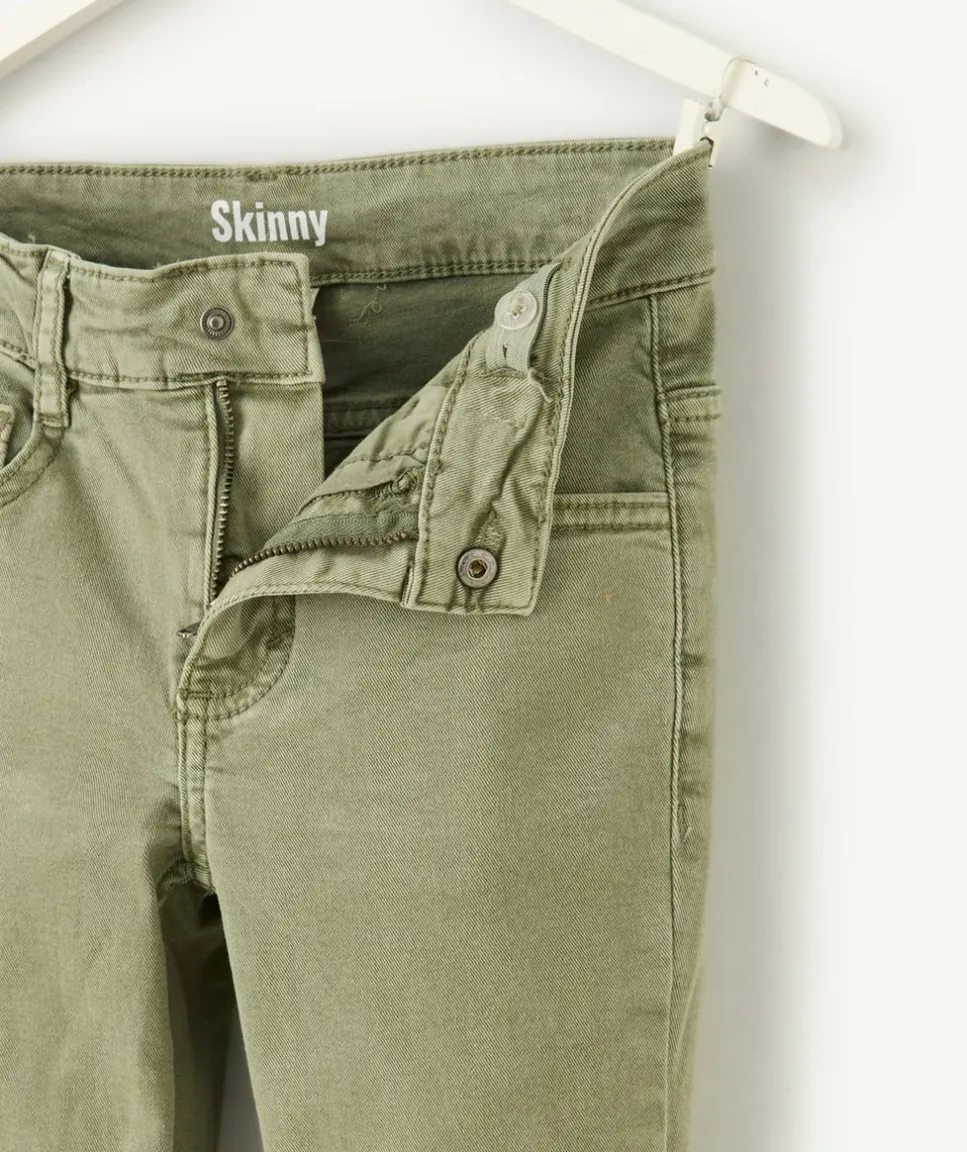 Jean skinny kaki pour garçon