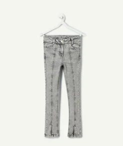 Jean super skinny gris délavé fille