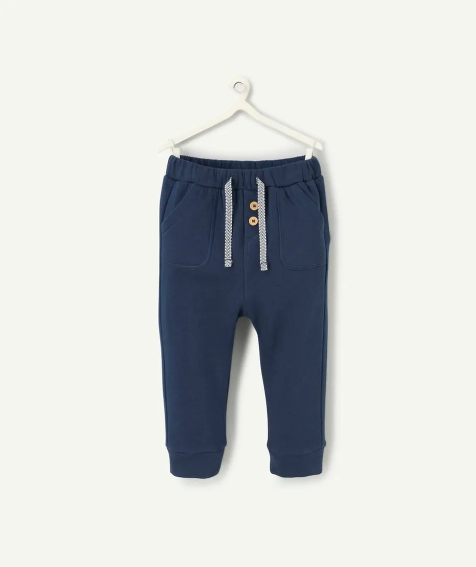 Jogging bébé garçon en fibres recyclées bleu marine
