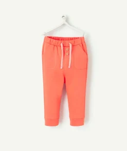 Jogging bébé garçon en fibres recyclées orange