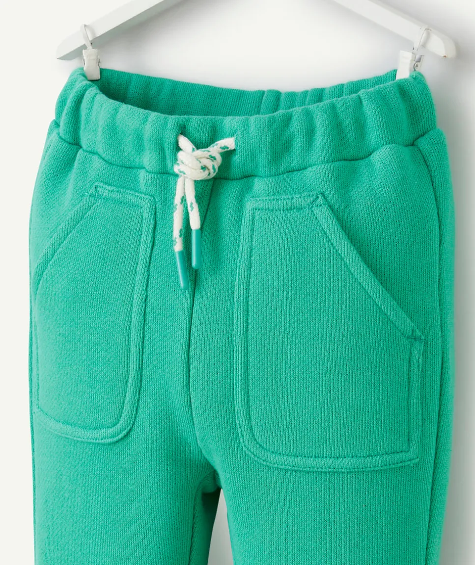 Jogging bébé garçon en fibres recyclées vert