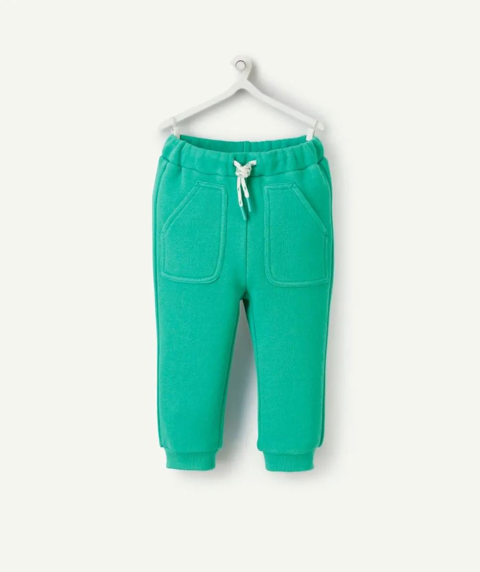 Jogging bébé garçon en fibres recyclées vert