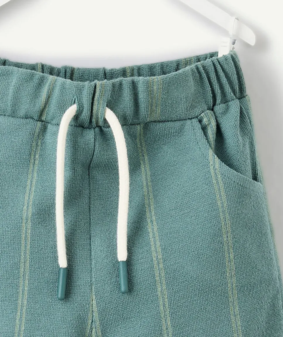 Jogging bébé garçon vert rayé