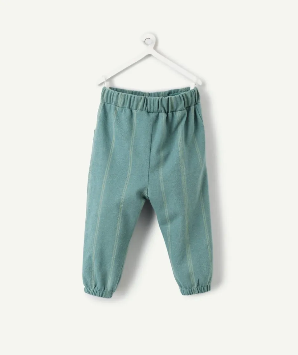 Jogging bébé garçon vert rayé