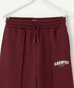 Jogging fille large bordeaux