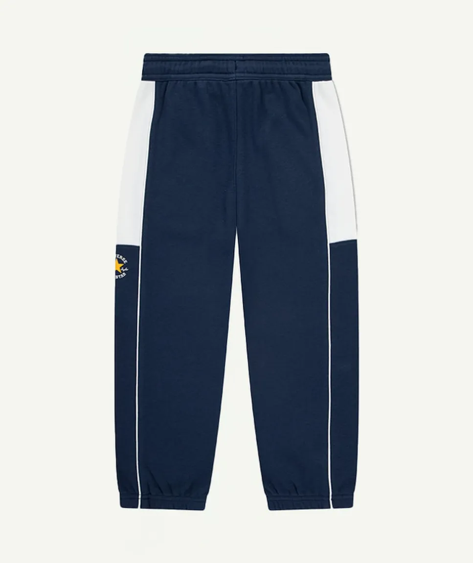 Jogging garçon baggy bleu et blanc