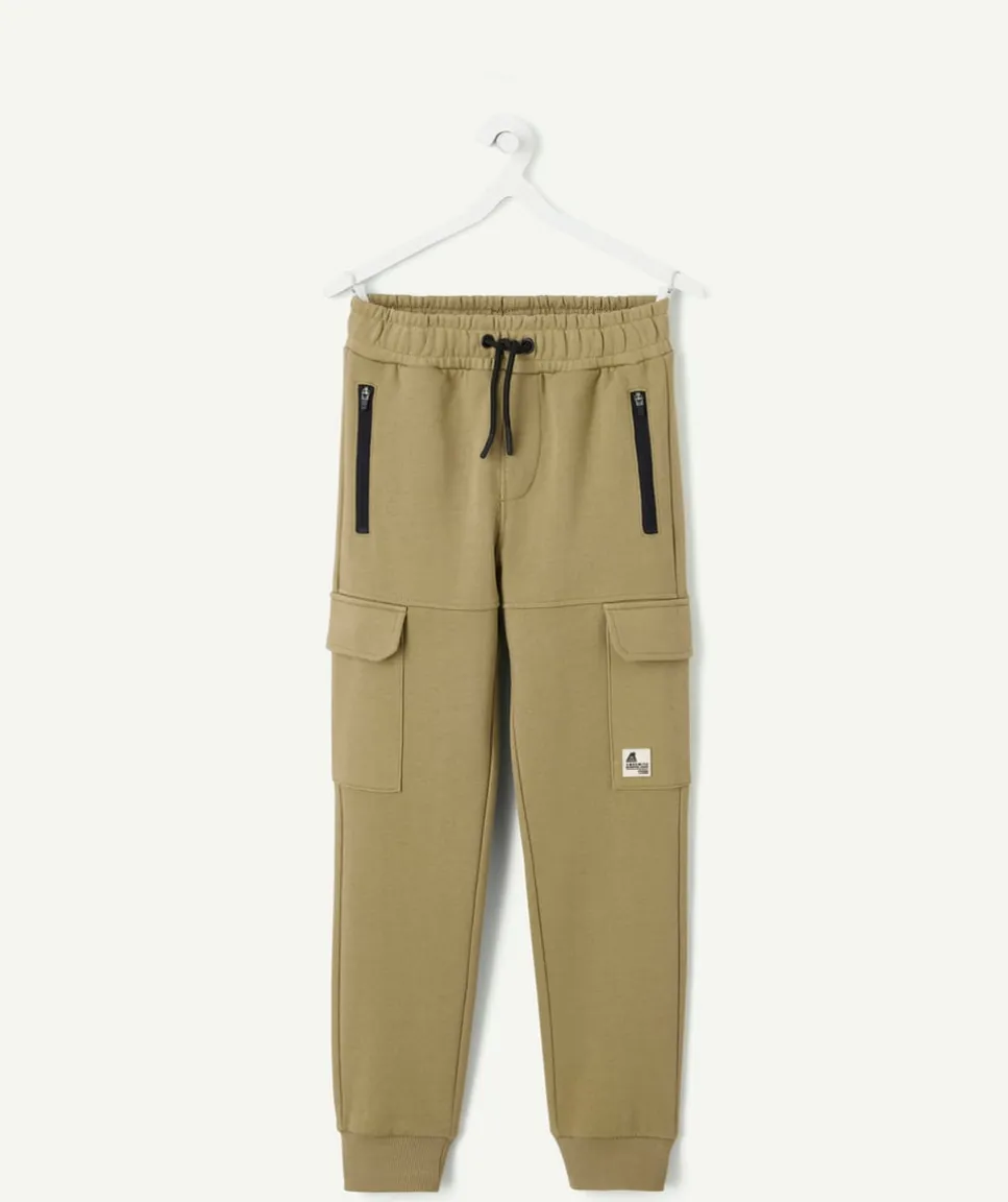 Jogging garçon cargo kaki