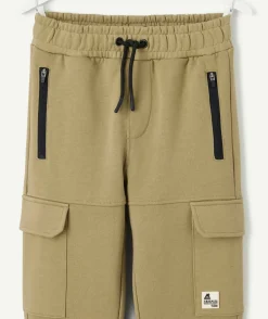 Jogging garçon cargo kaki