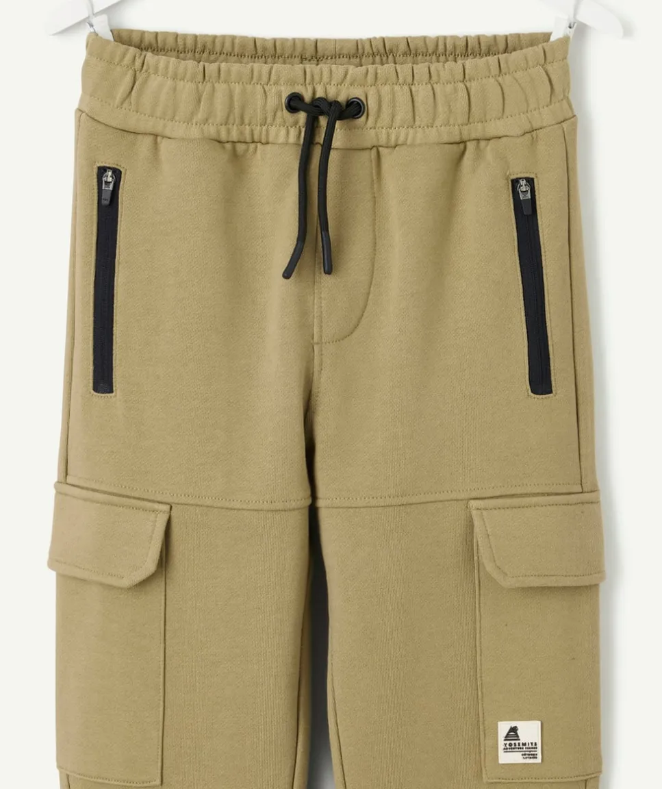 Jogging garçon cargo kaki