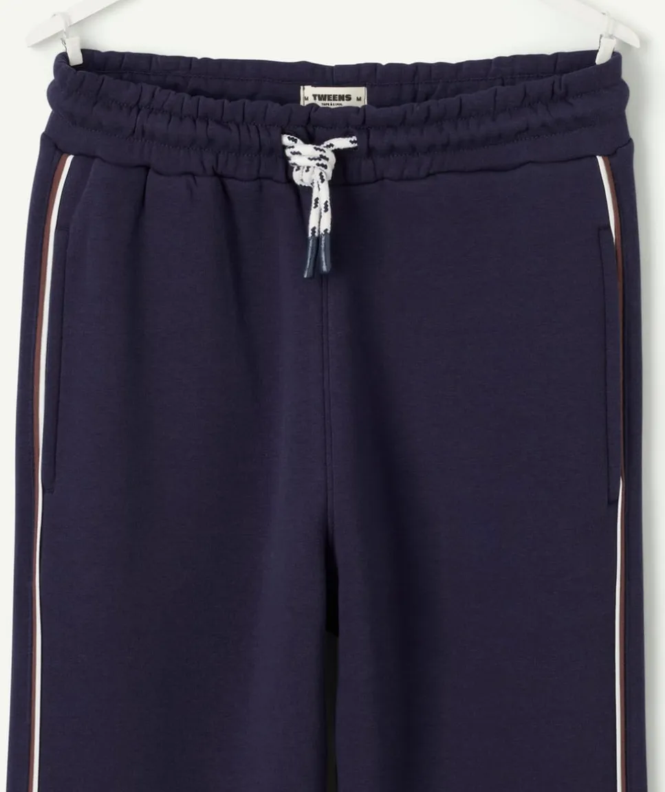 Jogging garçon droit marine