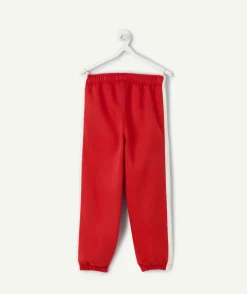 Jogging garçon rouge avec imprimé