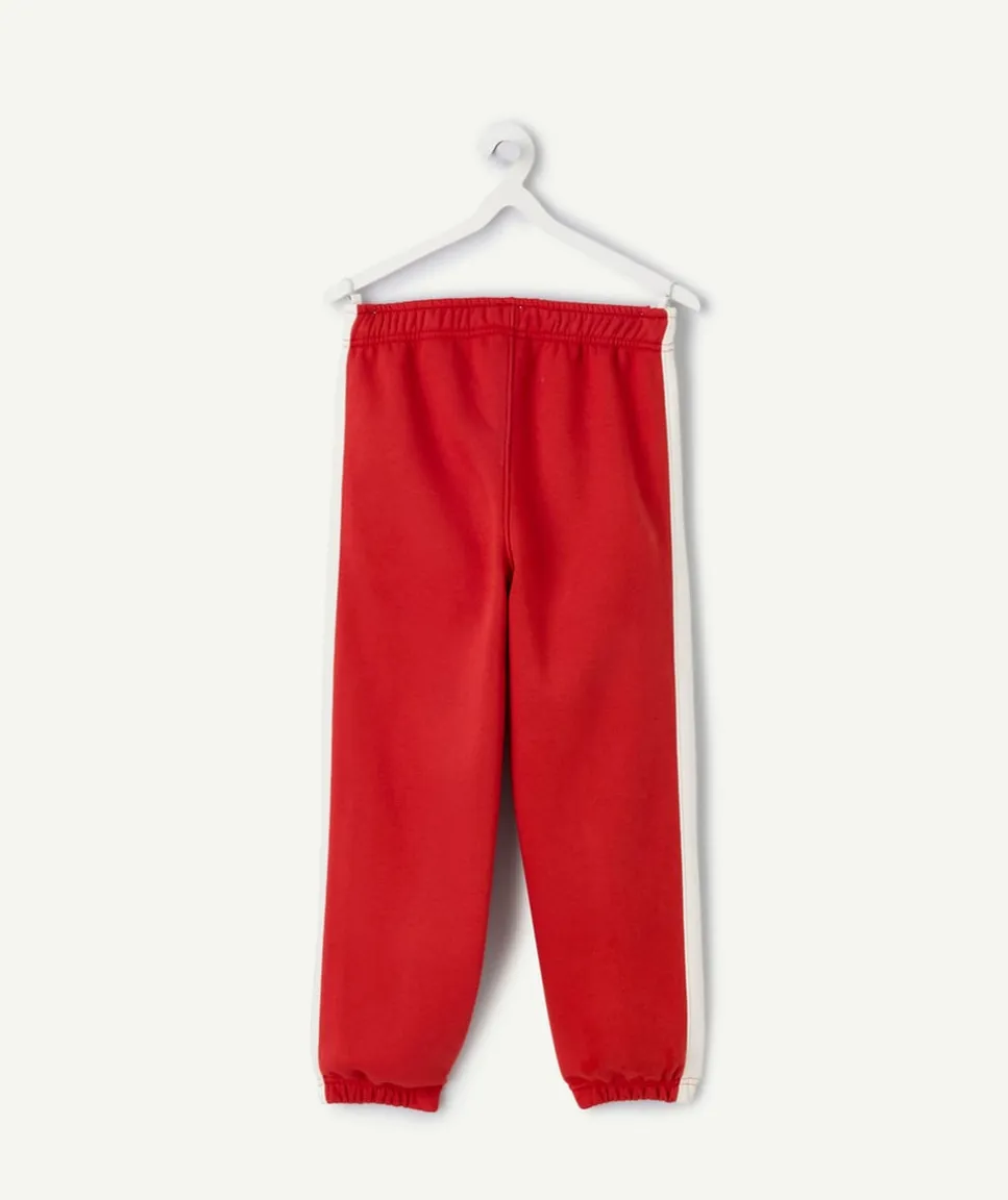 Jogging garçon rouge avec imprimé