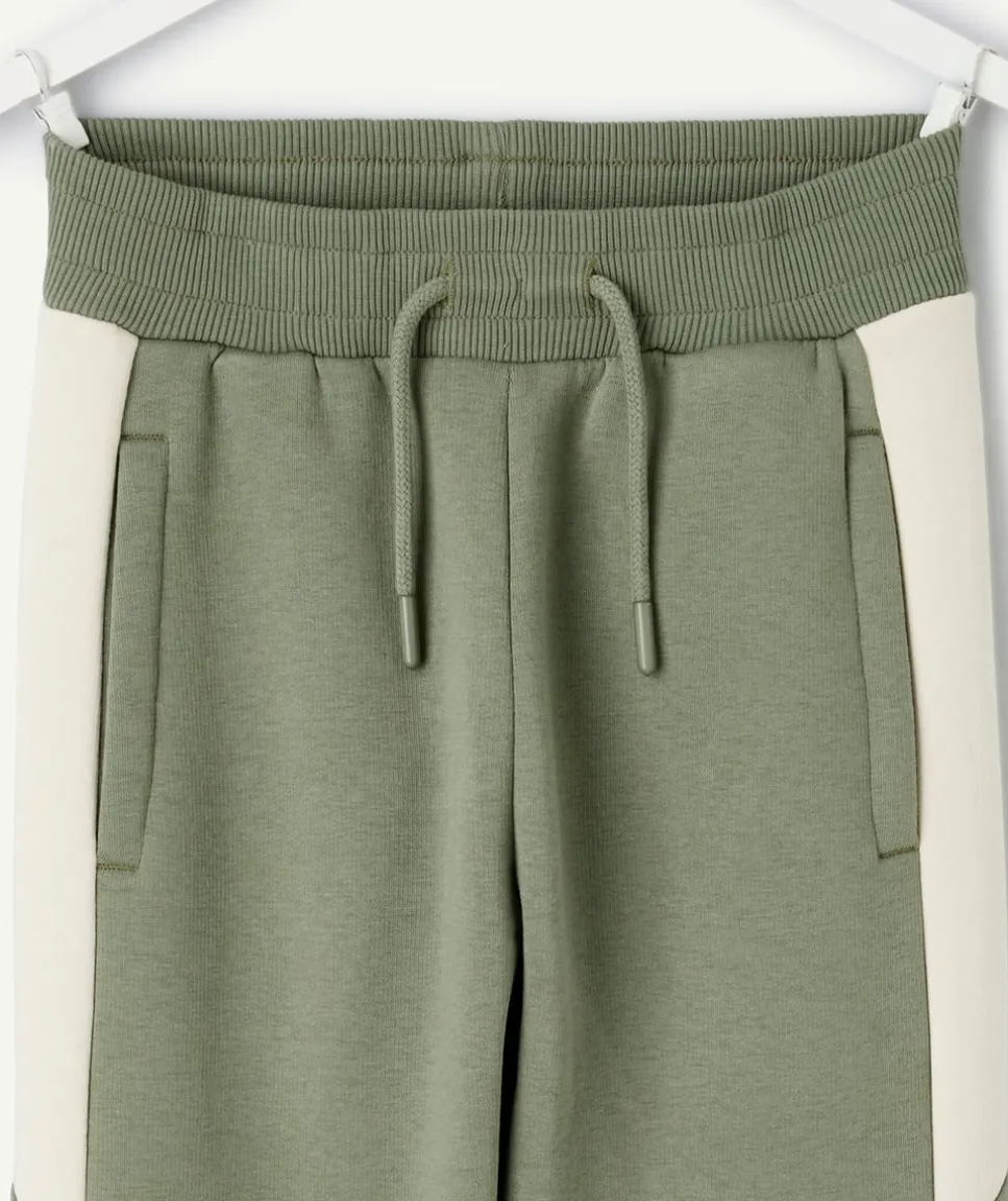 Jogging garçon vert colorblock