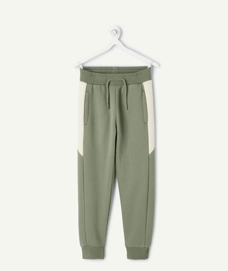 Jogging garçon vert colorblock
