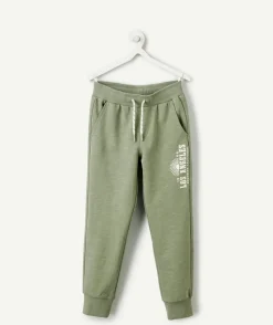 Jogging garçon vert imprimé