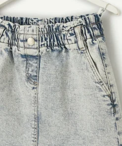 Jupe en denim délavée pour fille