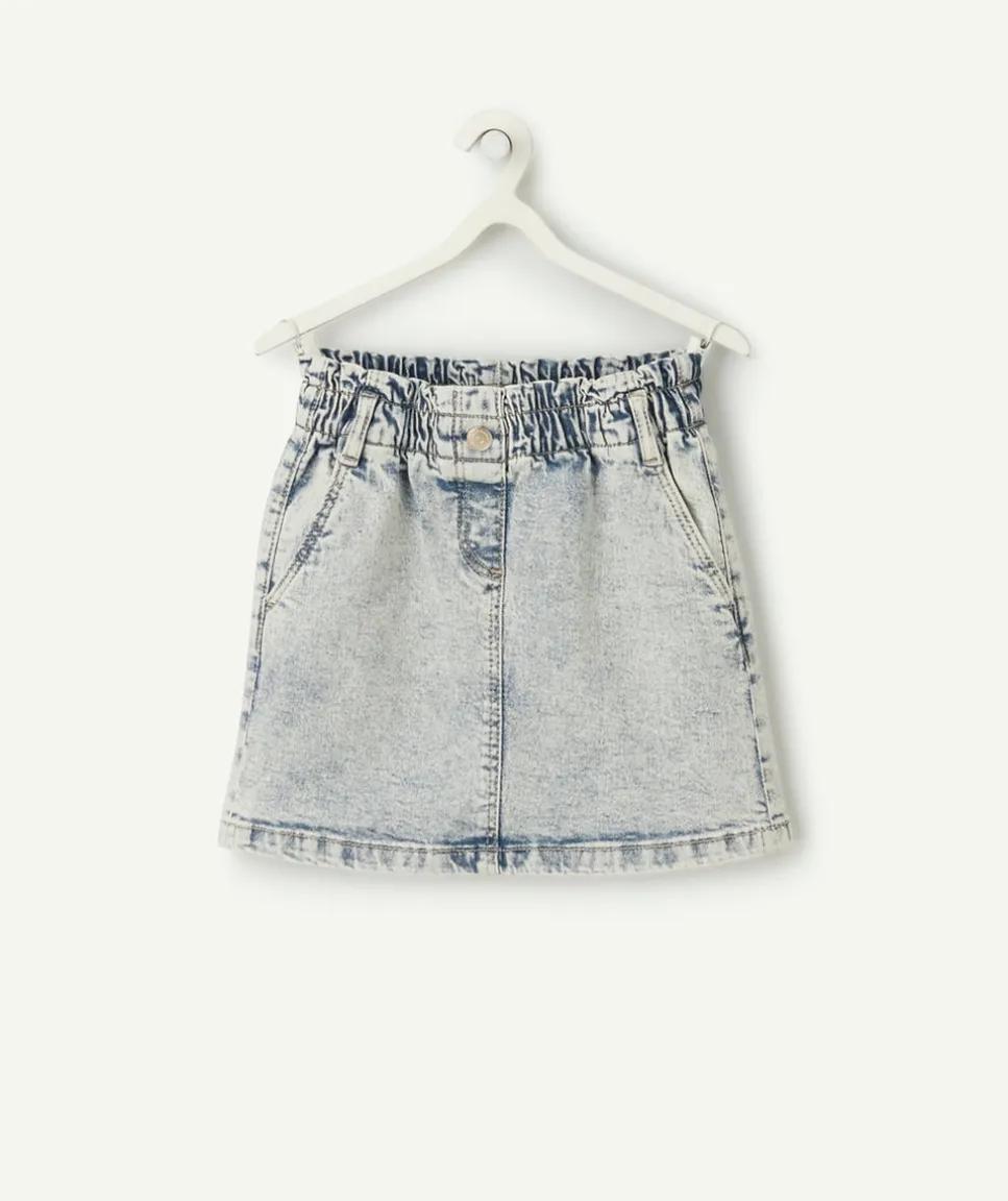 Jupe en denim délavée pour fille