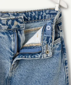 Jupe fille denim bleu