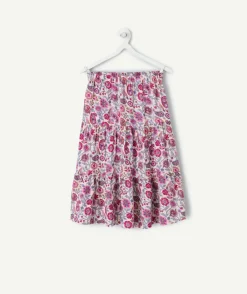 Jupe fille imprimé fleuri