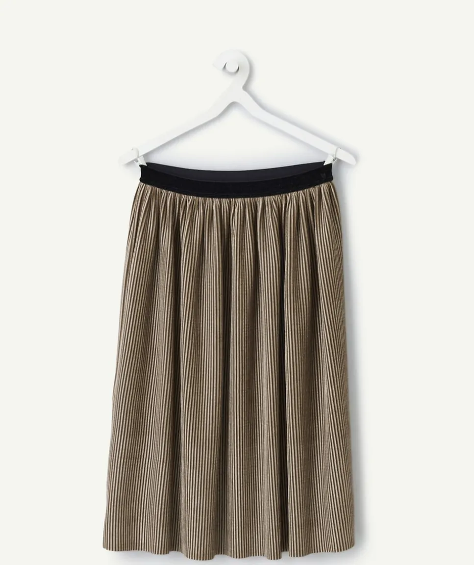 Jupe plissée marron fille