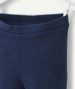 Legging bébé fille bleu marine coton