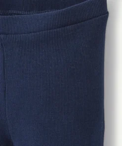 Legging bébé fille bleu marine coton