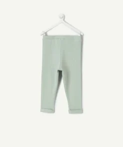 Legging bébé fille vert uni