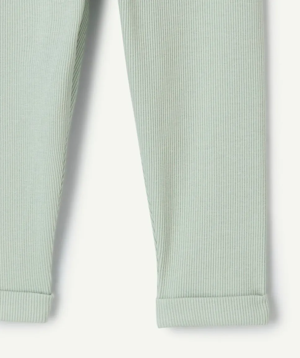 Legging bébé fille vert uni