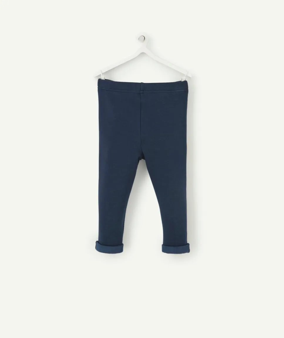 Legging bleu marine bébé fille hyper confort