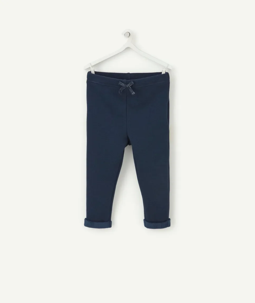 Legging bleu marine bébé fille hyper confort