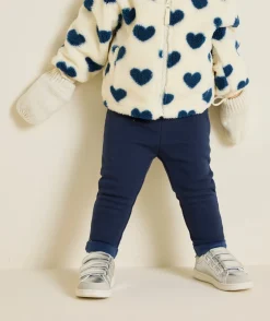 Legging bleu marine bébé fille hyper confort