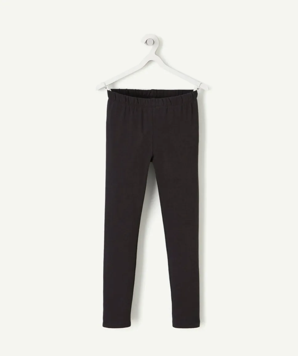 Legging fille en fibres recyclées noir