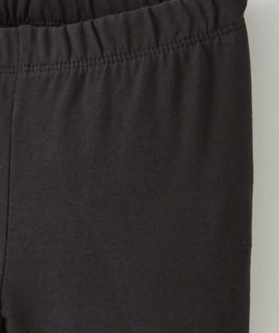 Legging fille en fibres recyclées noir