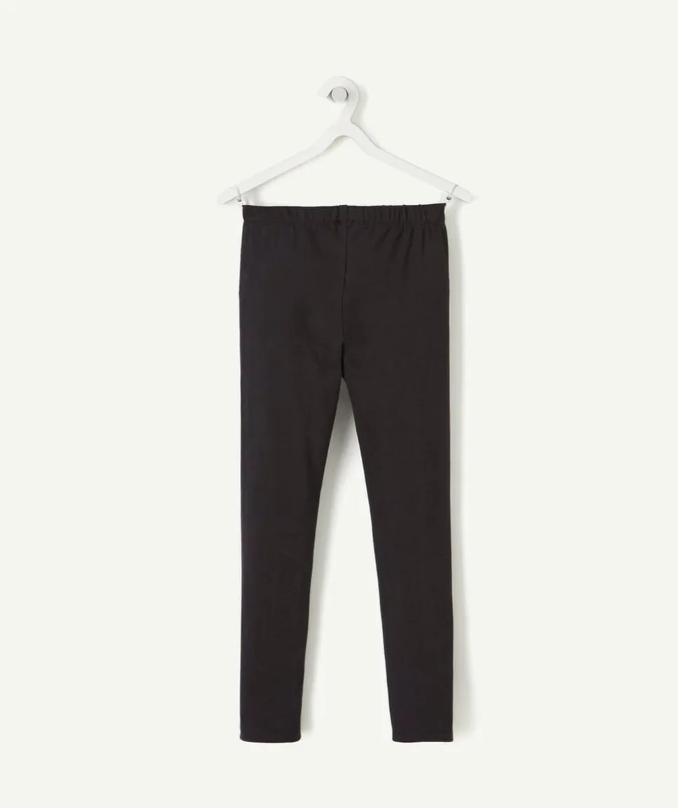 Legging fille en fibres recyclées noir