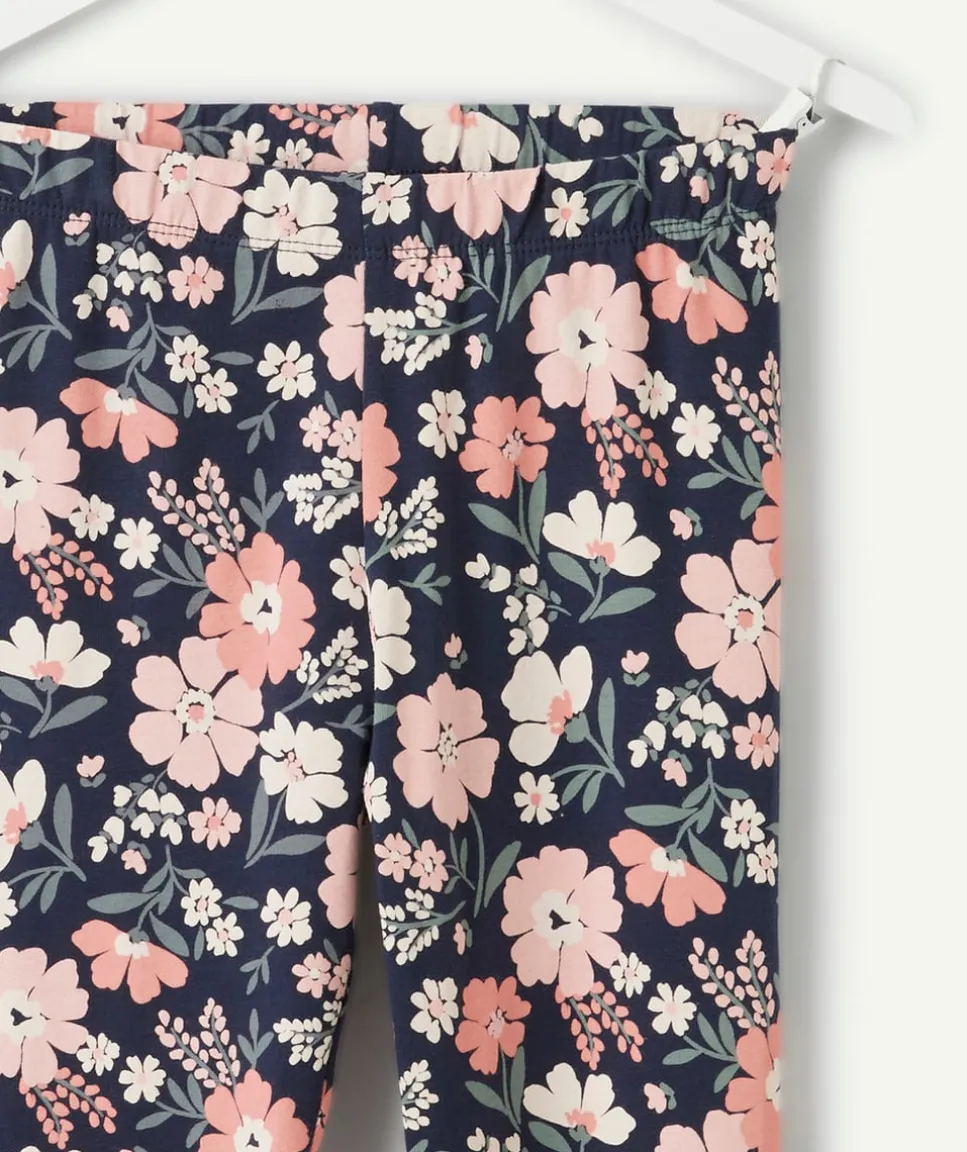 Legging fille imprimé floral