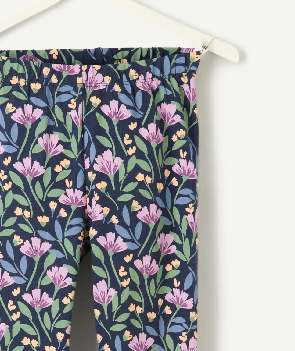 Legging fille imprimé floral